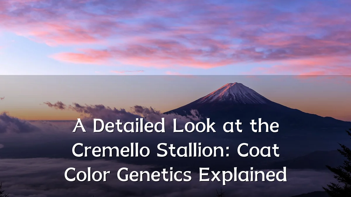 A Detailed Look at the Cremello Stallion: Coat Color Genetics Explained