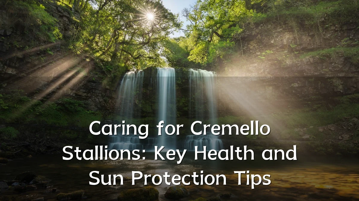 Caring for Cremello Stallions: Key Health and Sun Protection Tips