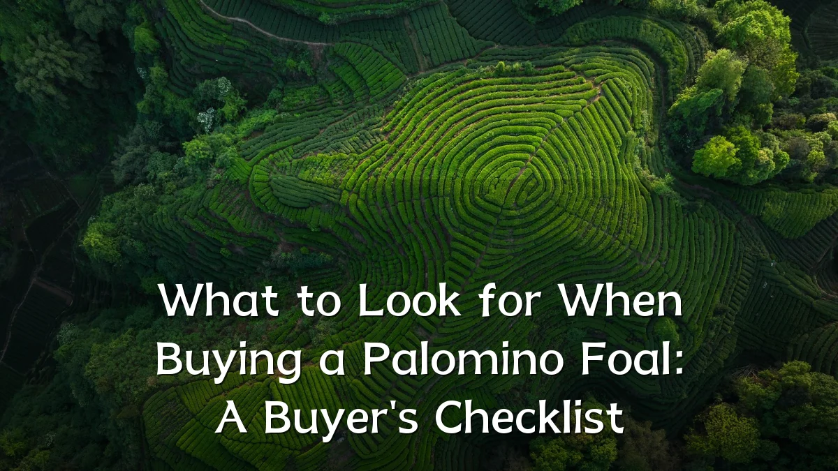 What to Look for When Buying a Palomino Foal: A Buyer's Checklist