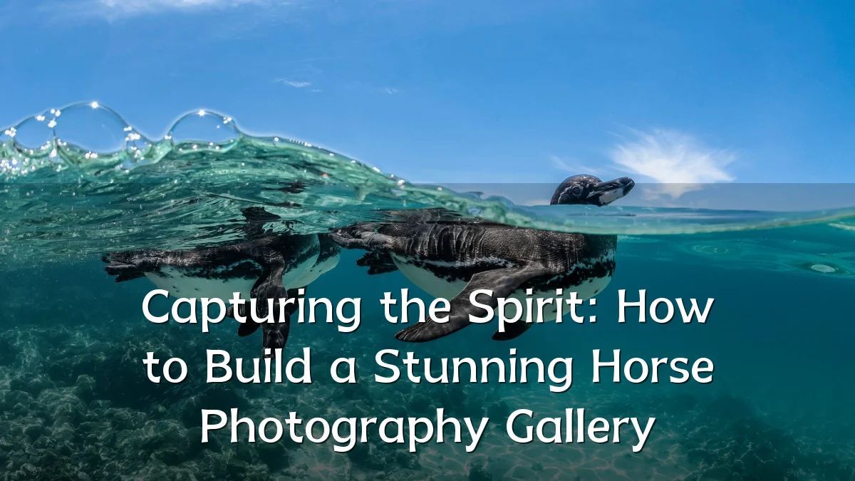 Capturing the Spirit: How to Build a Stunning Horse Photography Gallery