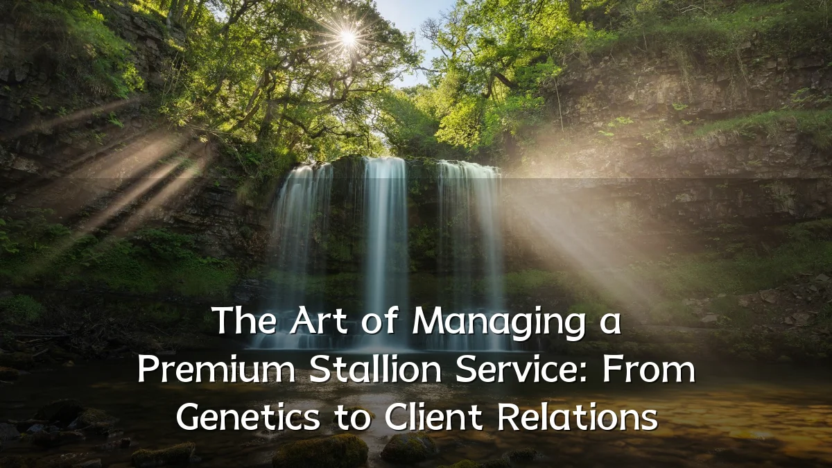 The Art of Managing a Premium Stallion Service: From Genetics to Client Relations