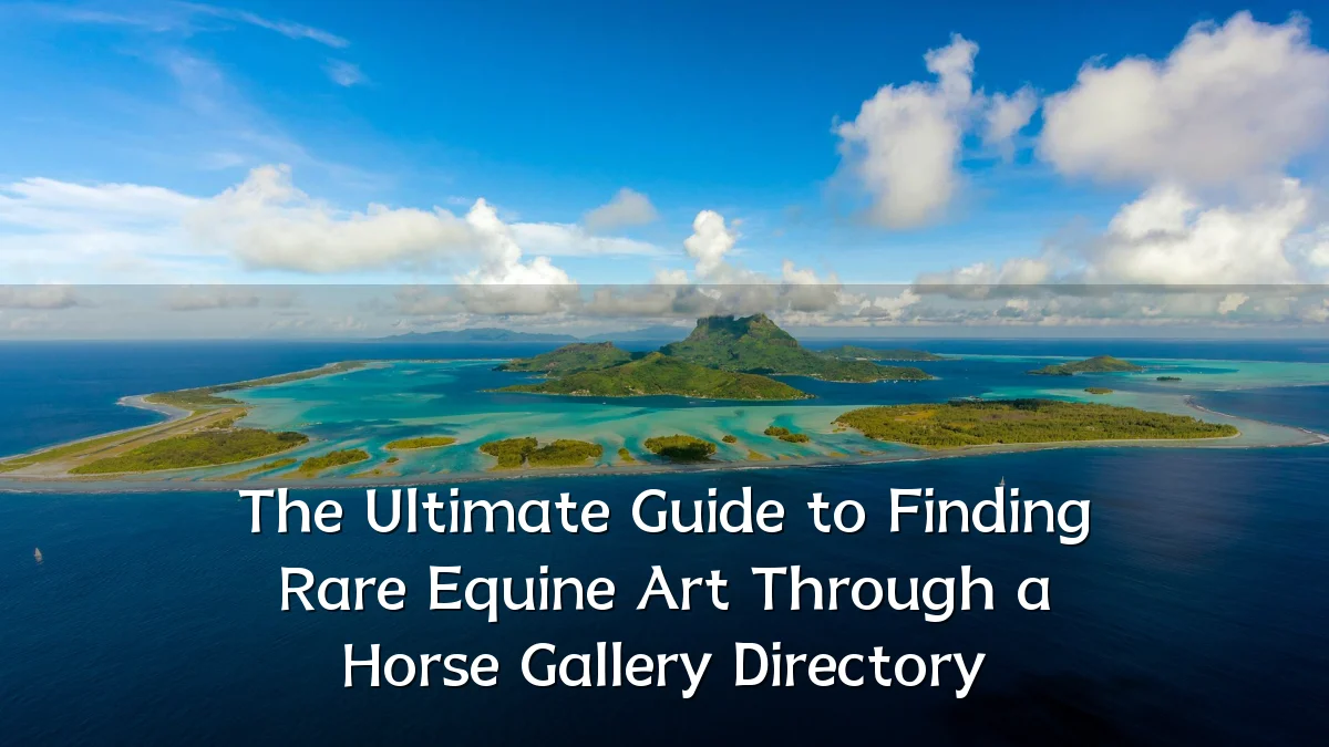 The Ultimate Guide to Finding Rare Equine Art Through a Horse Gallery Directory