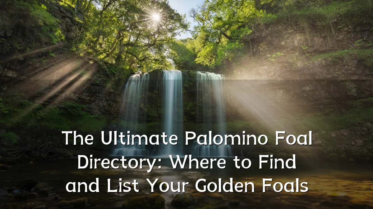 The Ultimate Palomino Foal Directory: Where to Find and List Your Golden Foals