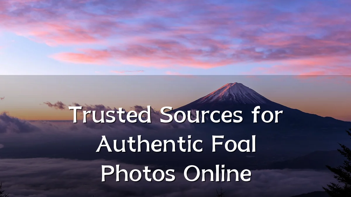 Trusted Sources for Authentic Foal Photos Online